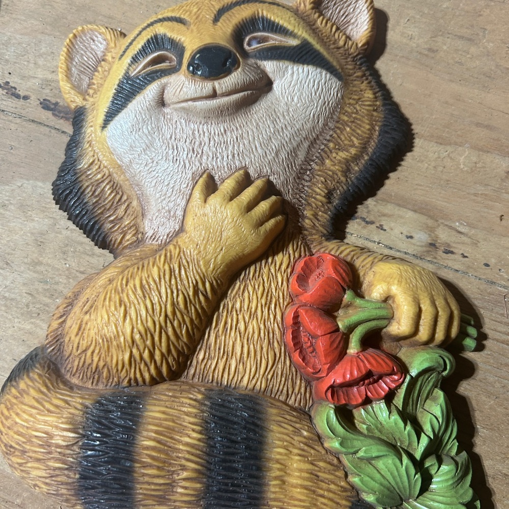 Home interior raccoon. From1980s. Excellent condition